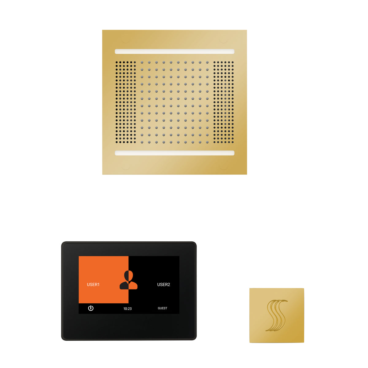 The wellness Hydrovive14 Steam Package with 7&quot; ThermaTouch Square