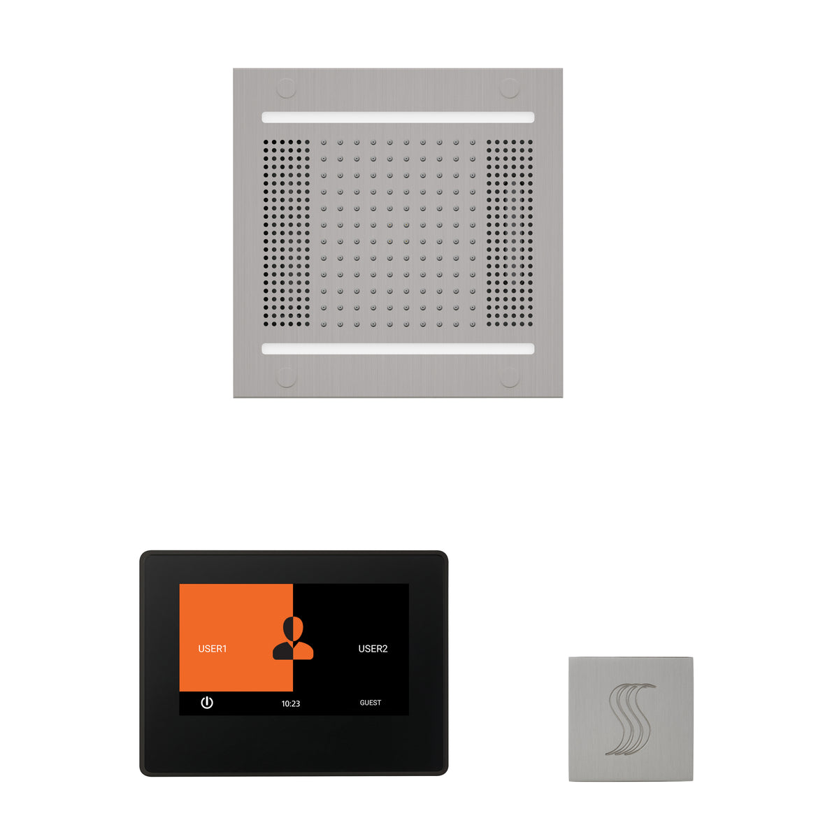 The wellness Hydrovive14 Steam Package with 7&quot; ThermaTouch Square
