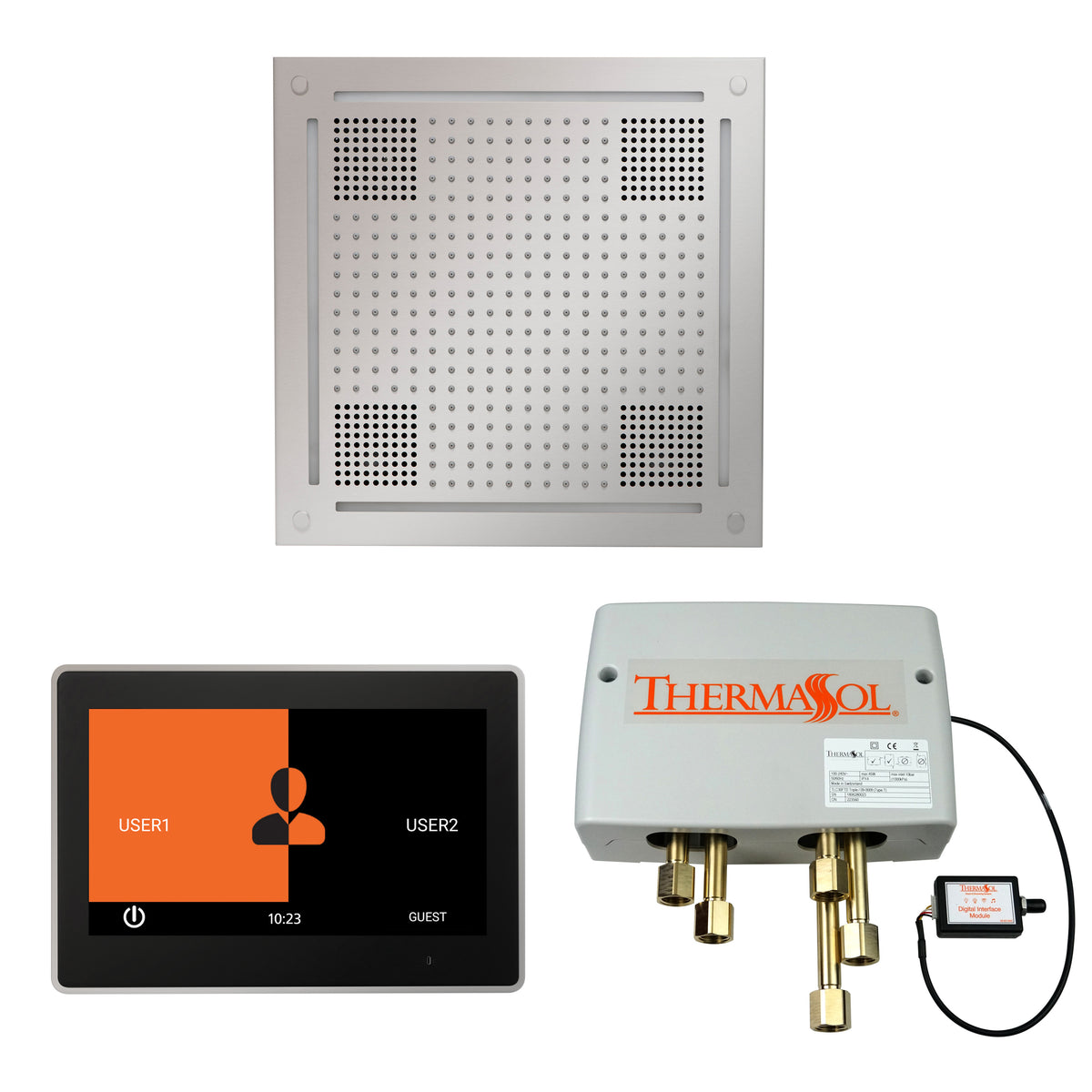 The Wellness Hydrovive Shower Package with 10&quot; ThermaTouch Square