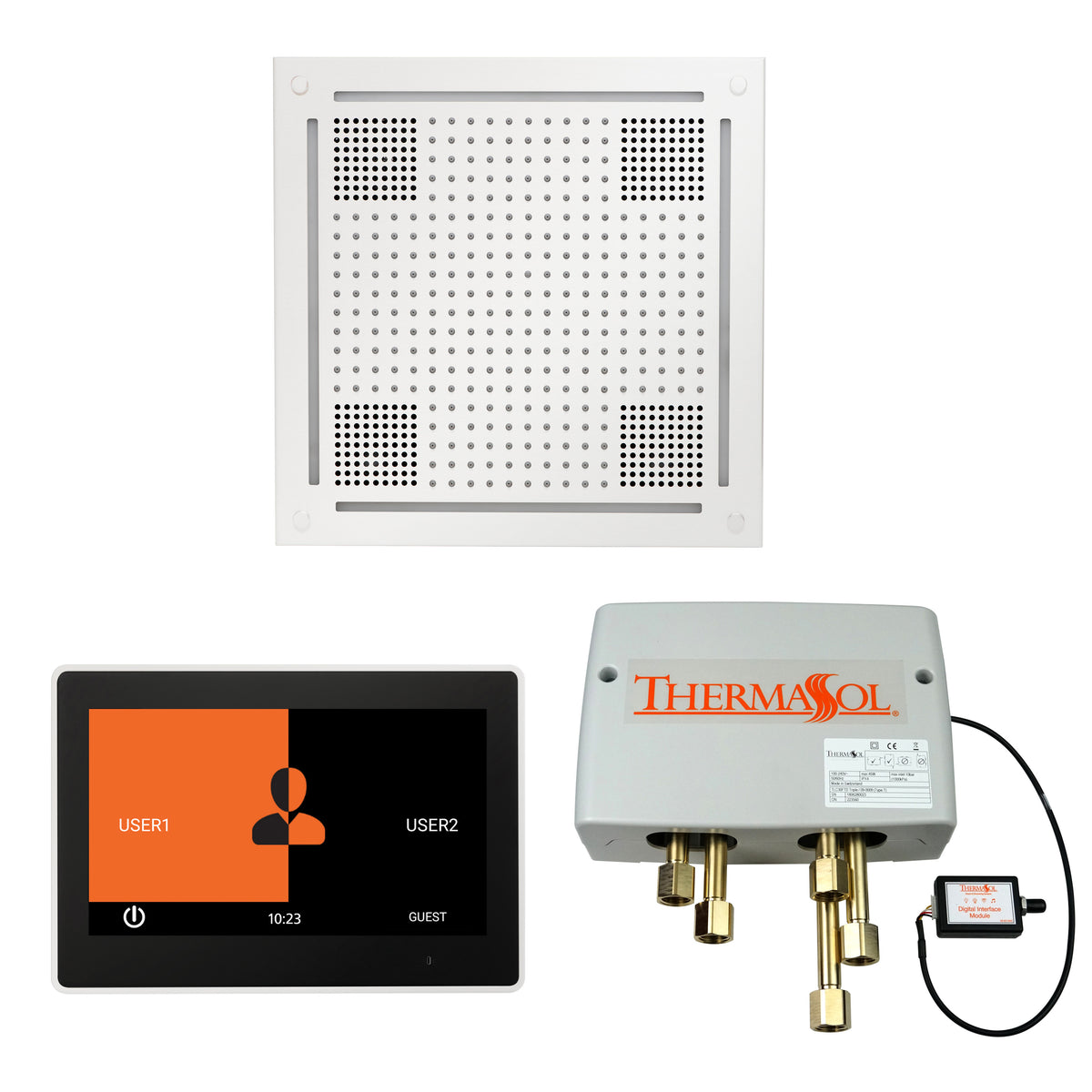 The Wellness Hydrovive Shower Package with 10&quot; ThermaTouch Square