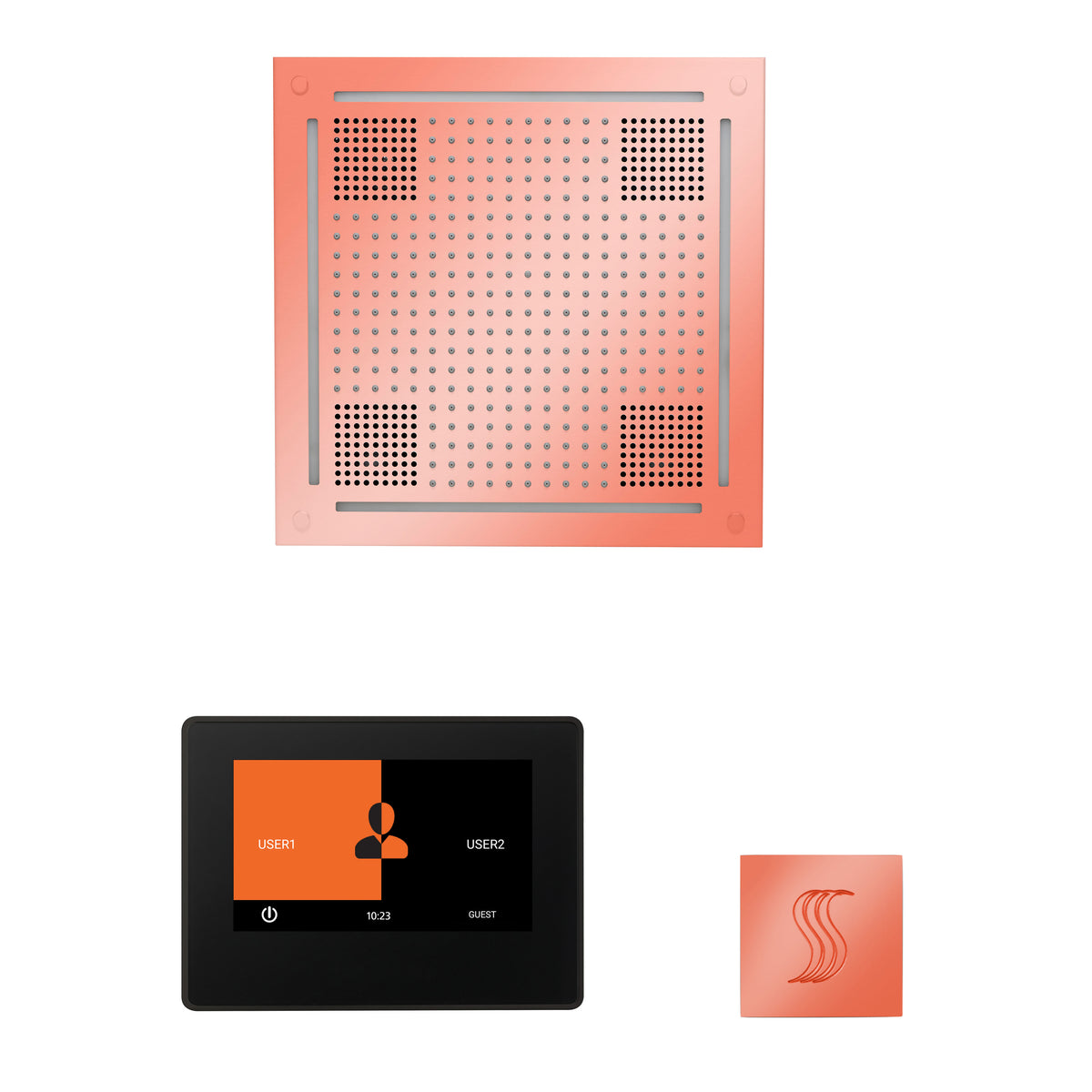 The wellness Hydrovive Steam Package with 7&quot; ThermaTouch Square