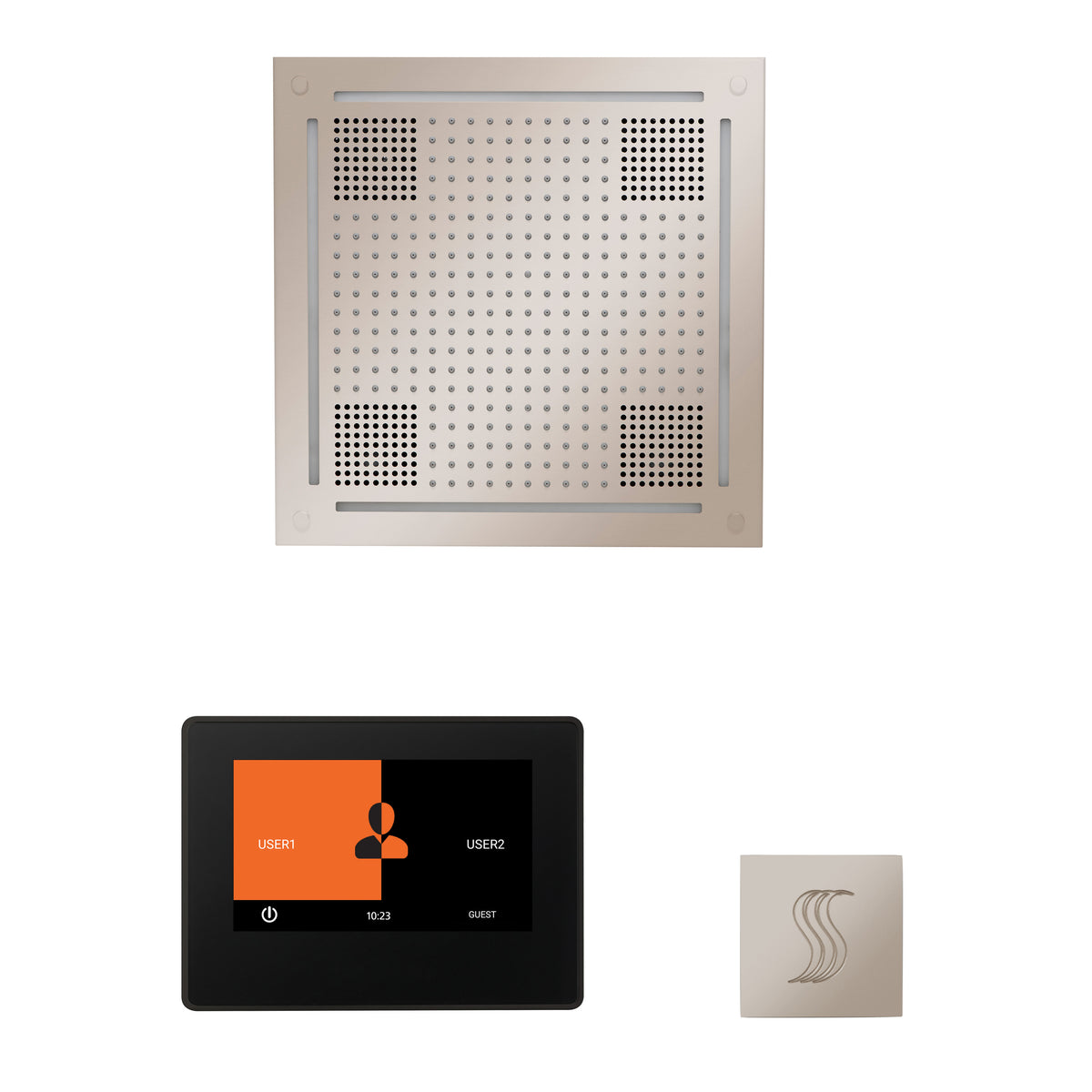 The wellness Hydrovive Steam Package with 7&quot; ThermaTouch Square