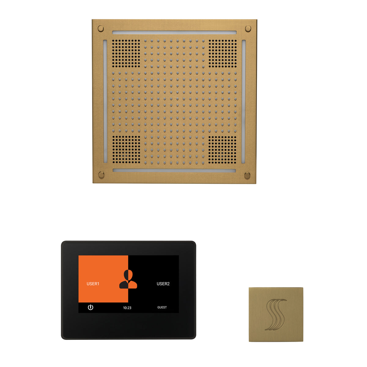 The wellness Hydrovive Steam Package with 7&quot; ThermaTouch Square