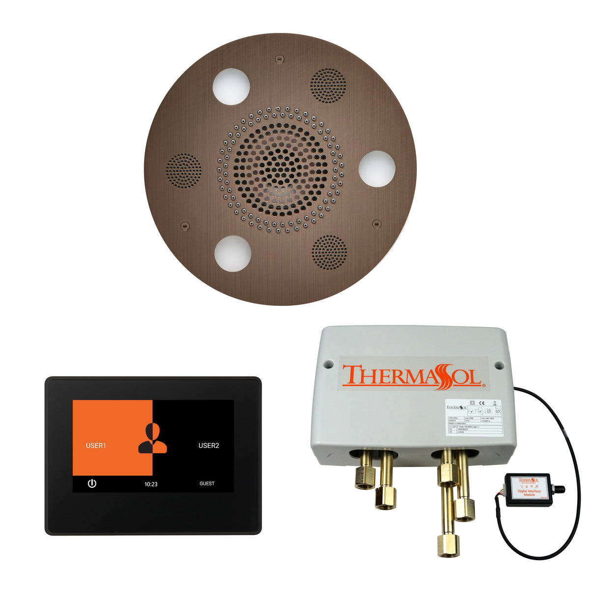 The Wellness Shower Package with 7&quot; ThermaTouch Round