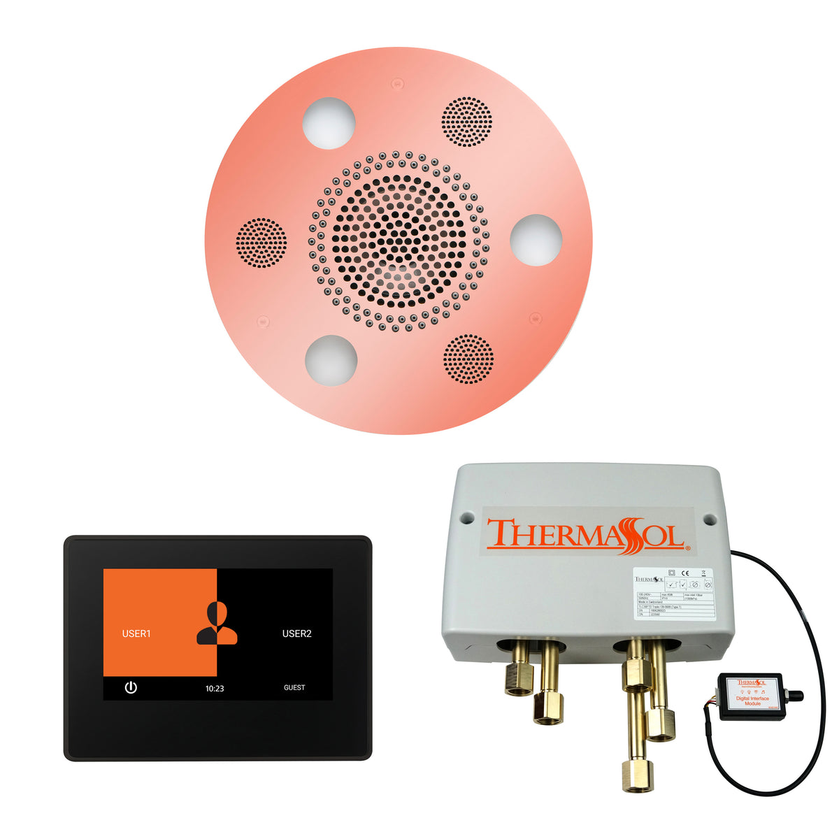 The Wellness Shower Package with 7&quot; ThermaTouch Round