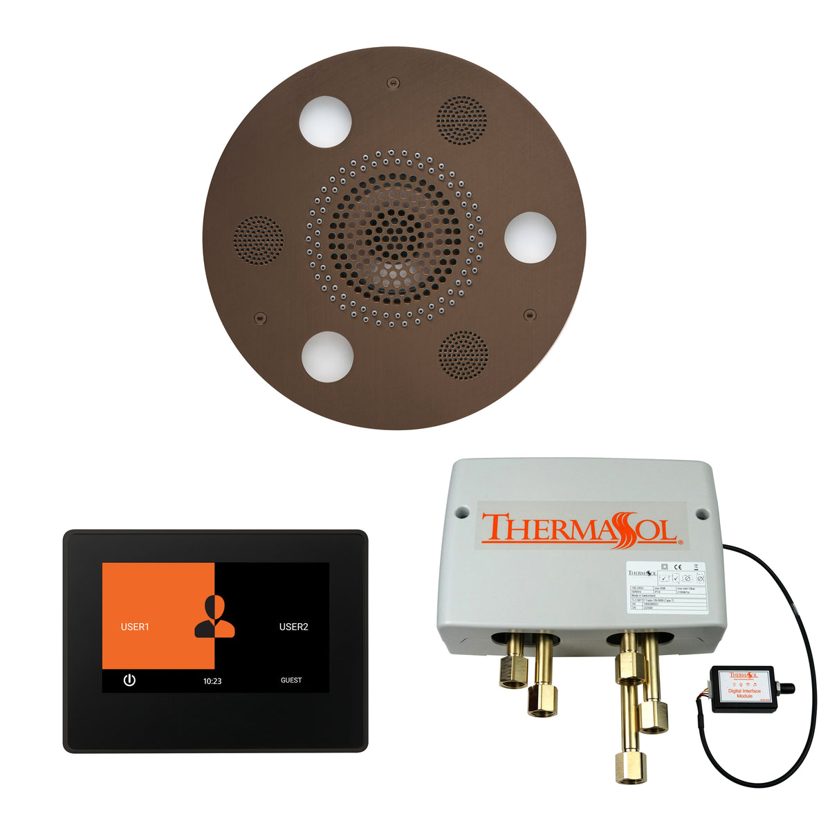 The Wellness Shower Package with 7&quot; ThermaTouch Round