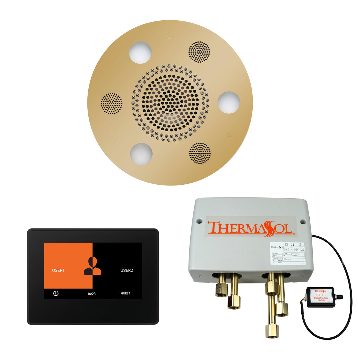 The Wellness Shower Package with 7&quot; ThermaTouch Round