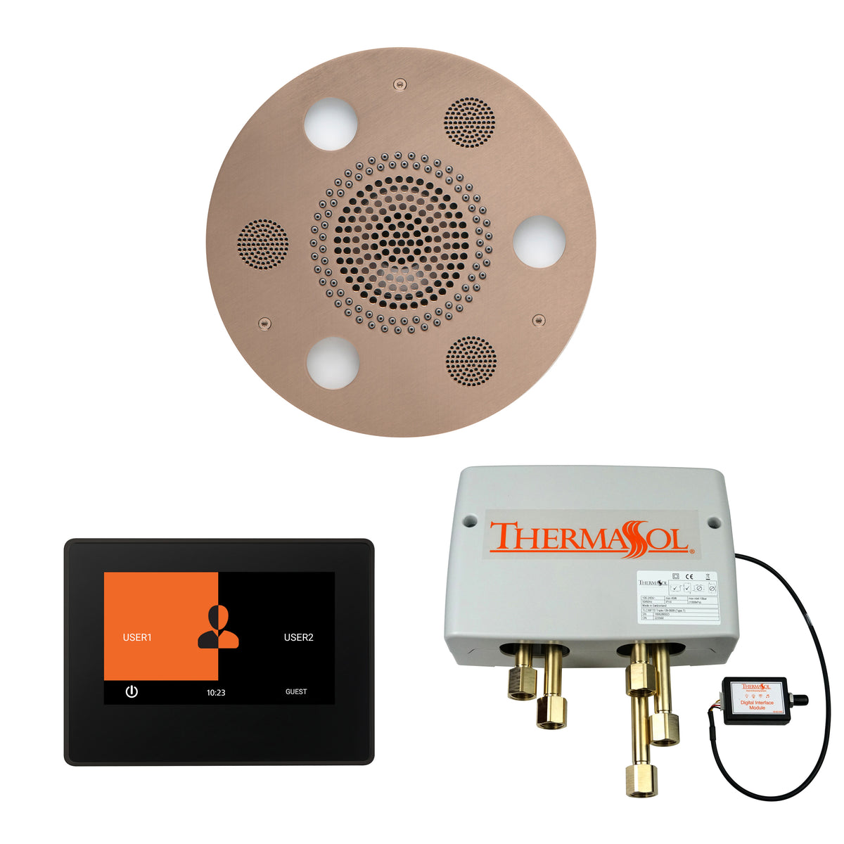 The Wellness Shower Package with 7&quot; ThermaTouch Round
