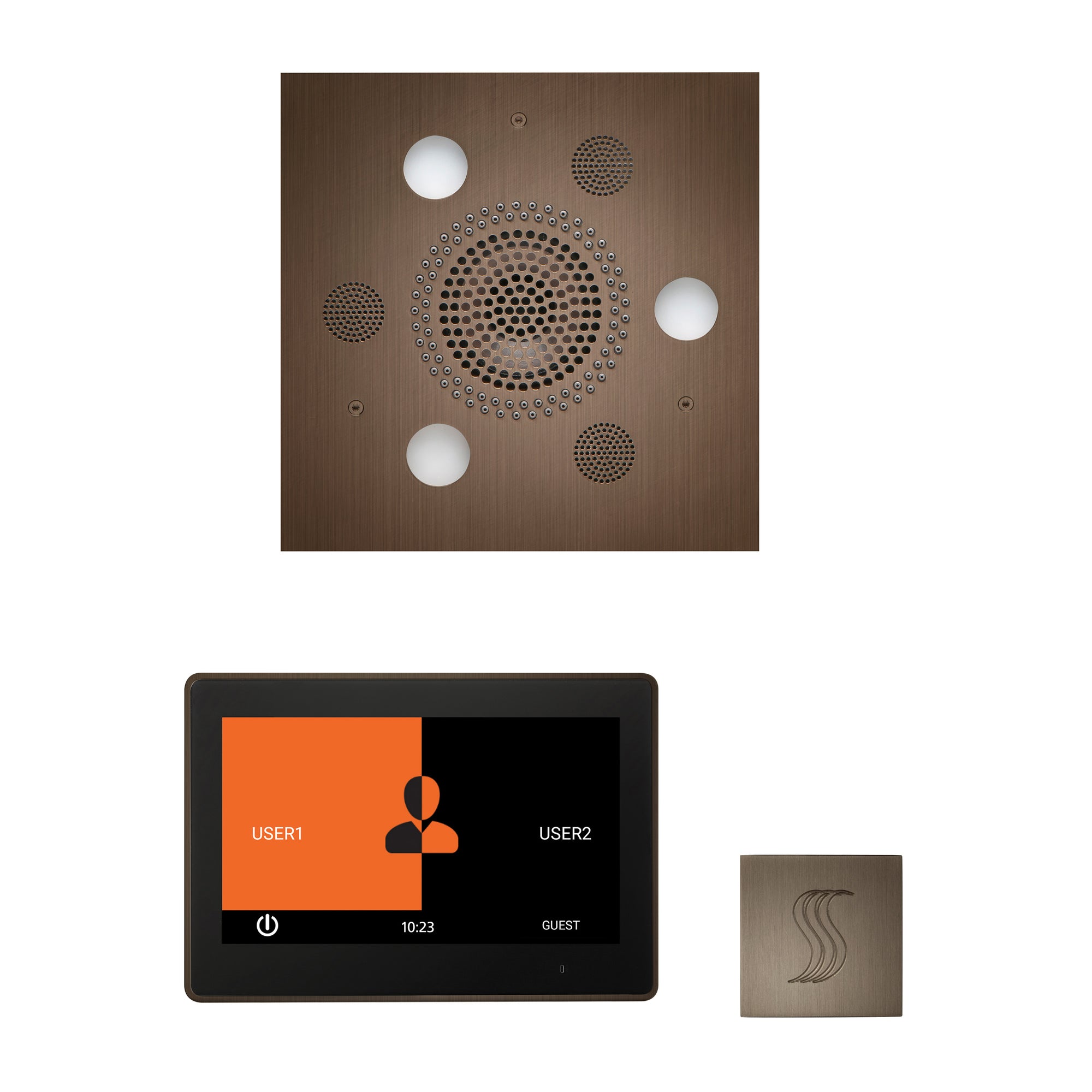 The Wellness Steam Package with 10" ThermaTouch Square