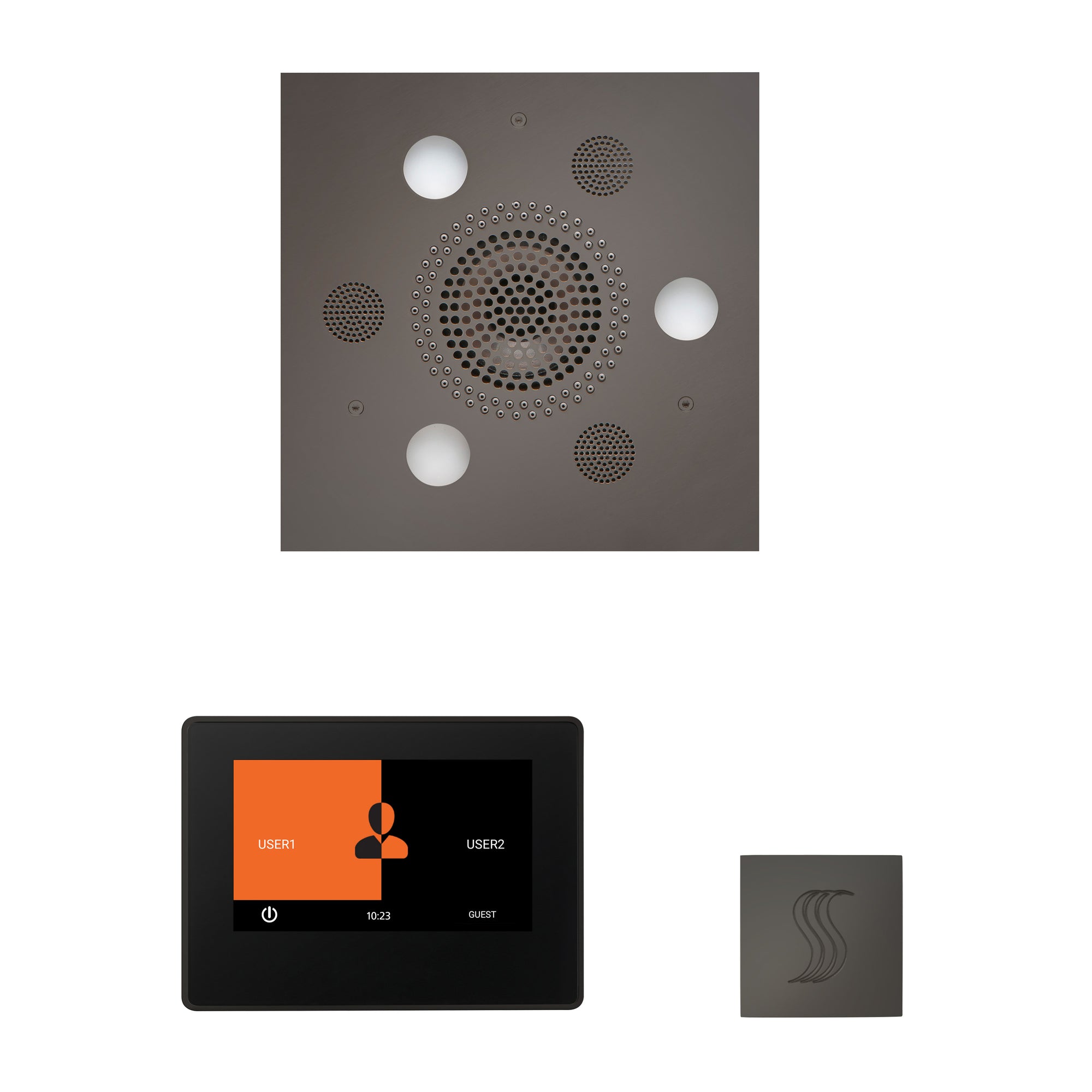 The Wellness Steam Package with 7" ThermaTouch Square