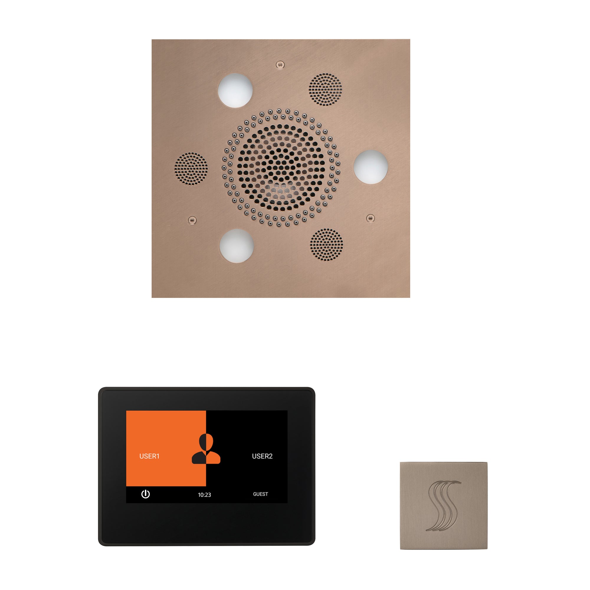 The Wellness Steam Package with 7" ThermaTouch Square