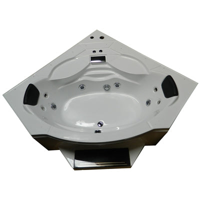 Mesa WS-608P Steam Shower Tub Combo - 63&quot; x 63&quot; x 85&quot; Blue Glass
